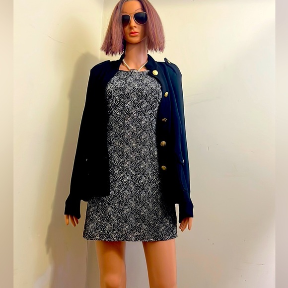 A Classy Sleeveless Symmetrical/Tweed Dress By Alexandra of California. 12P - Picture 6 of 15